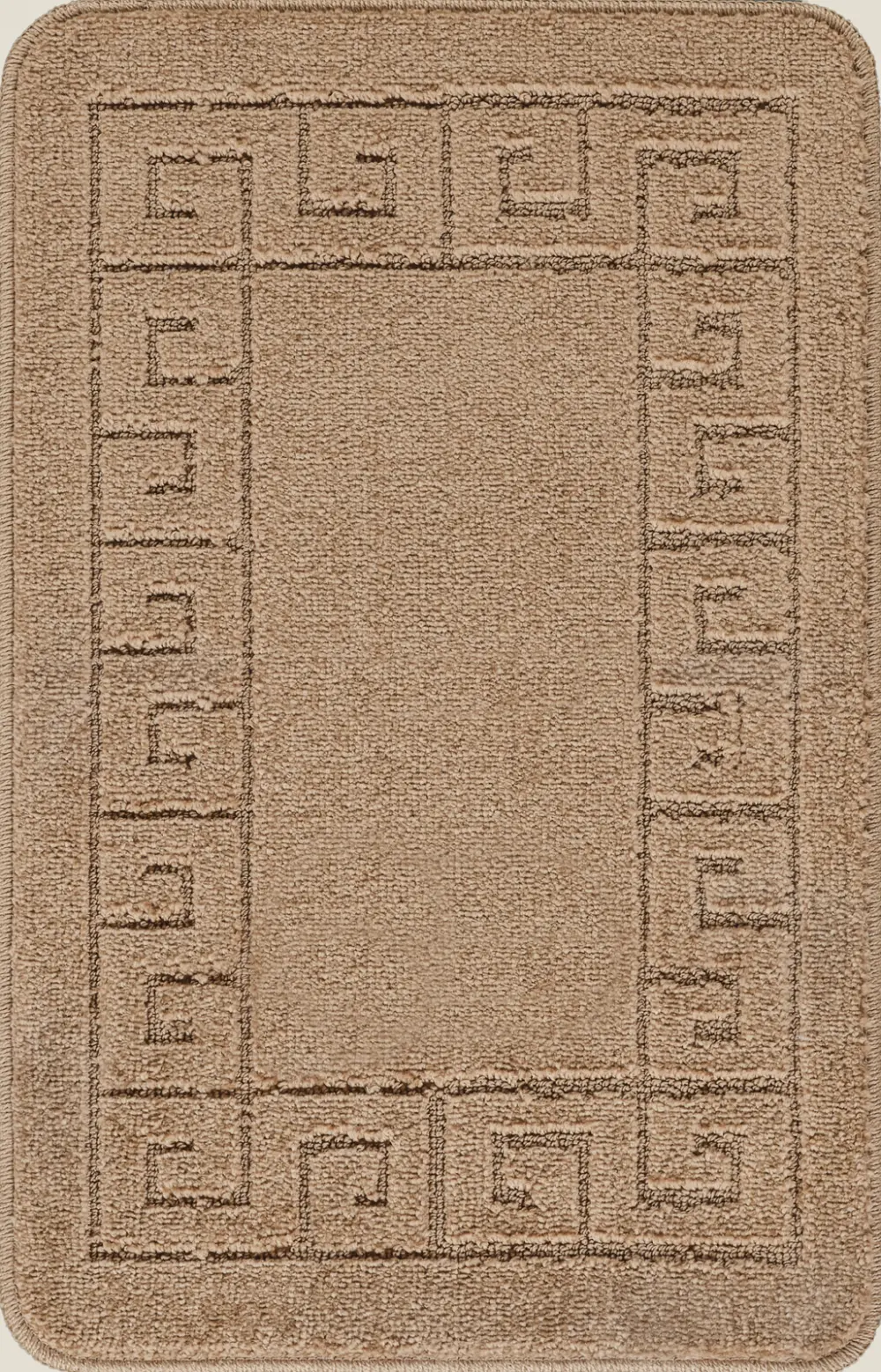 Poppy 2-Piece Machine Washable Non-Slip Brown Bathroom Rug Set - Image 5