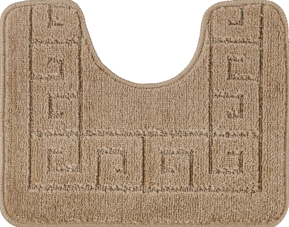Poppy 2-Piece Machine Washable Non-Slip Brown Bathroom Rug Set - Image 6