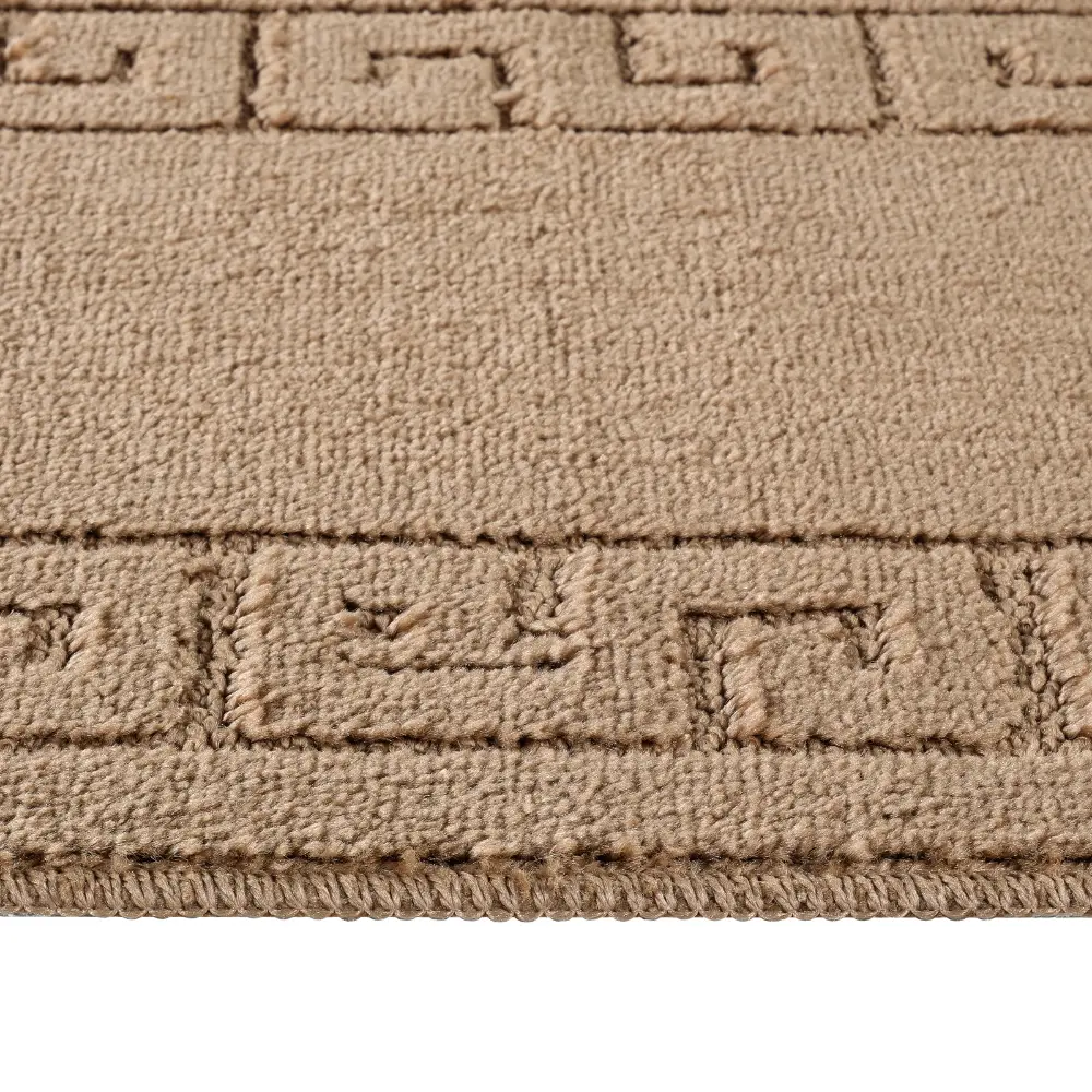 Poppy 2-Piece Machine Washable Non-Slip Brown Bathroom Rug Set - Image 7