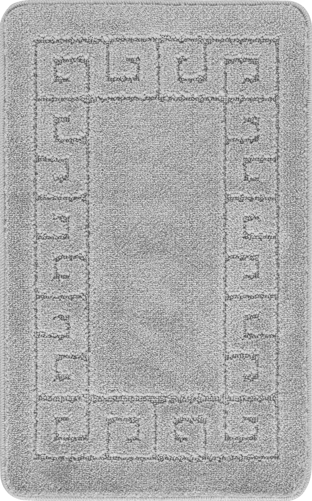 Poppy 2-Piece Machine Washable Non-Slip Grey Bathroom Rug Set - Image 6