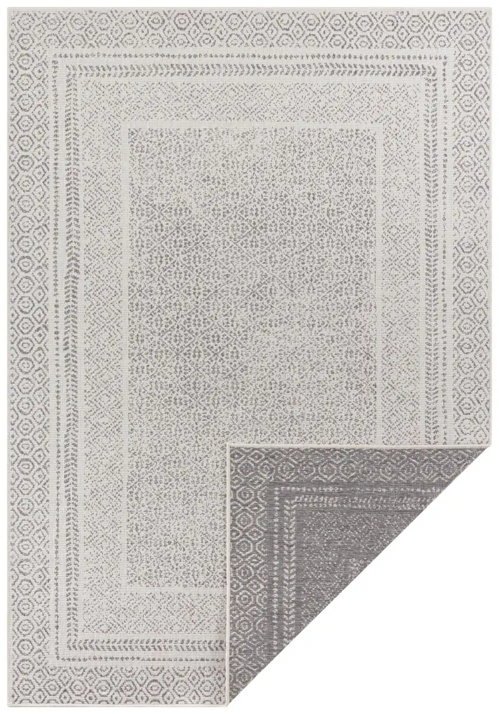 Pops Double Sided Indoor Outdoor 104252 Silver Rug - Image 4