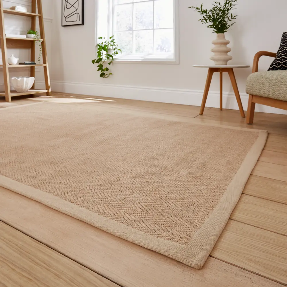 Portland Jute Border Beige - Image 2