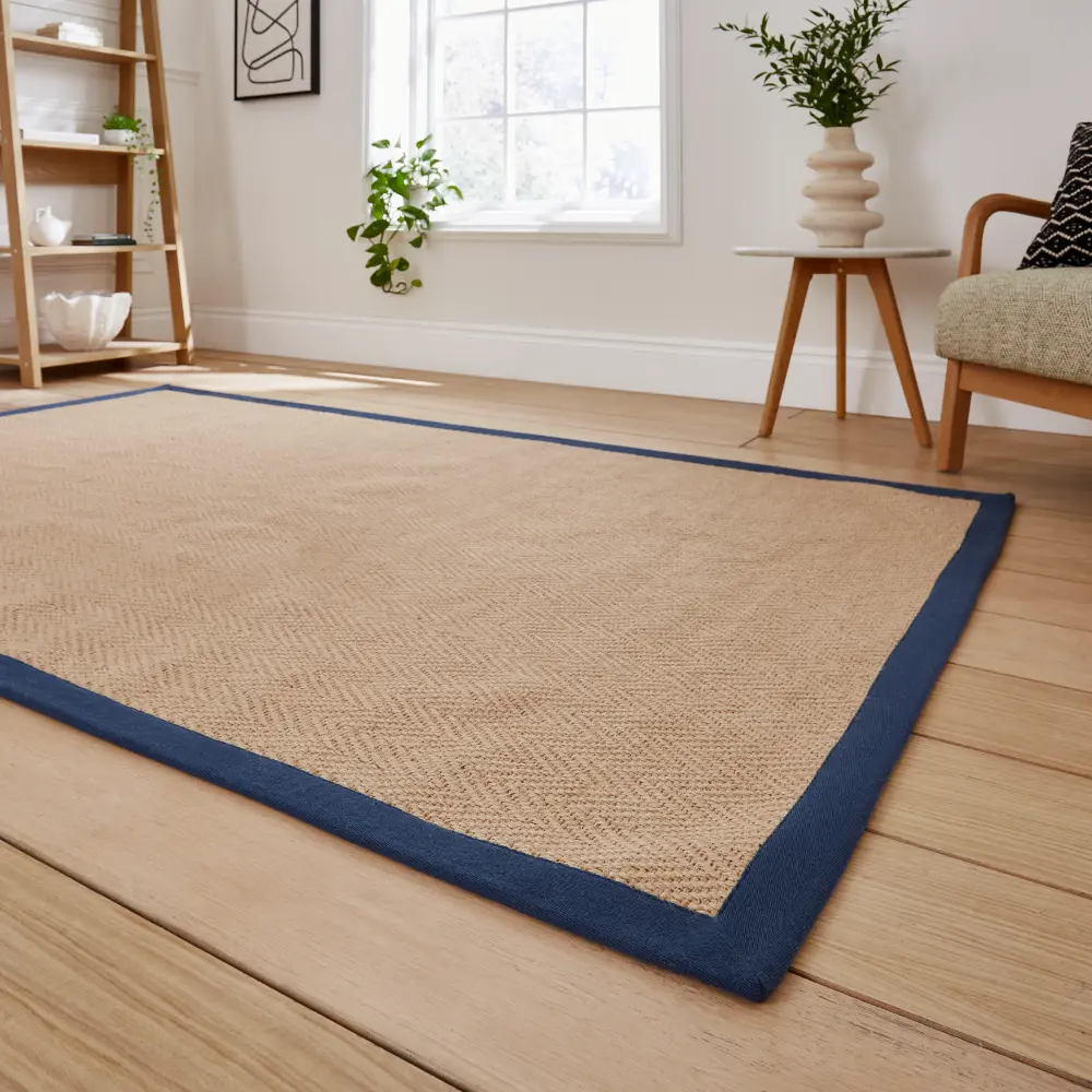Portland Jute Border Navy - Image 2