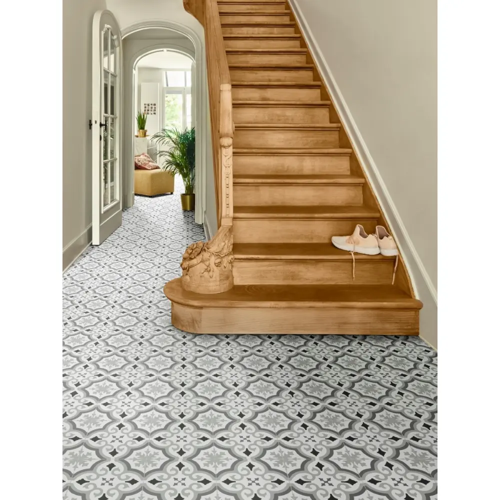 Pre-Cut Vinyl Tile Effect