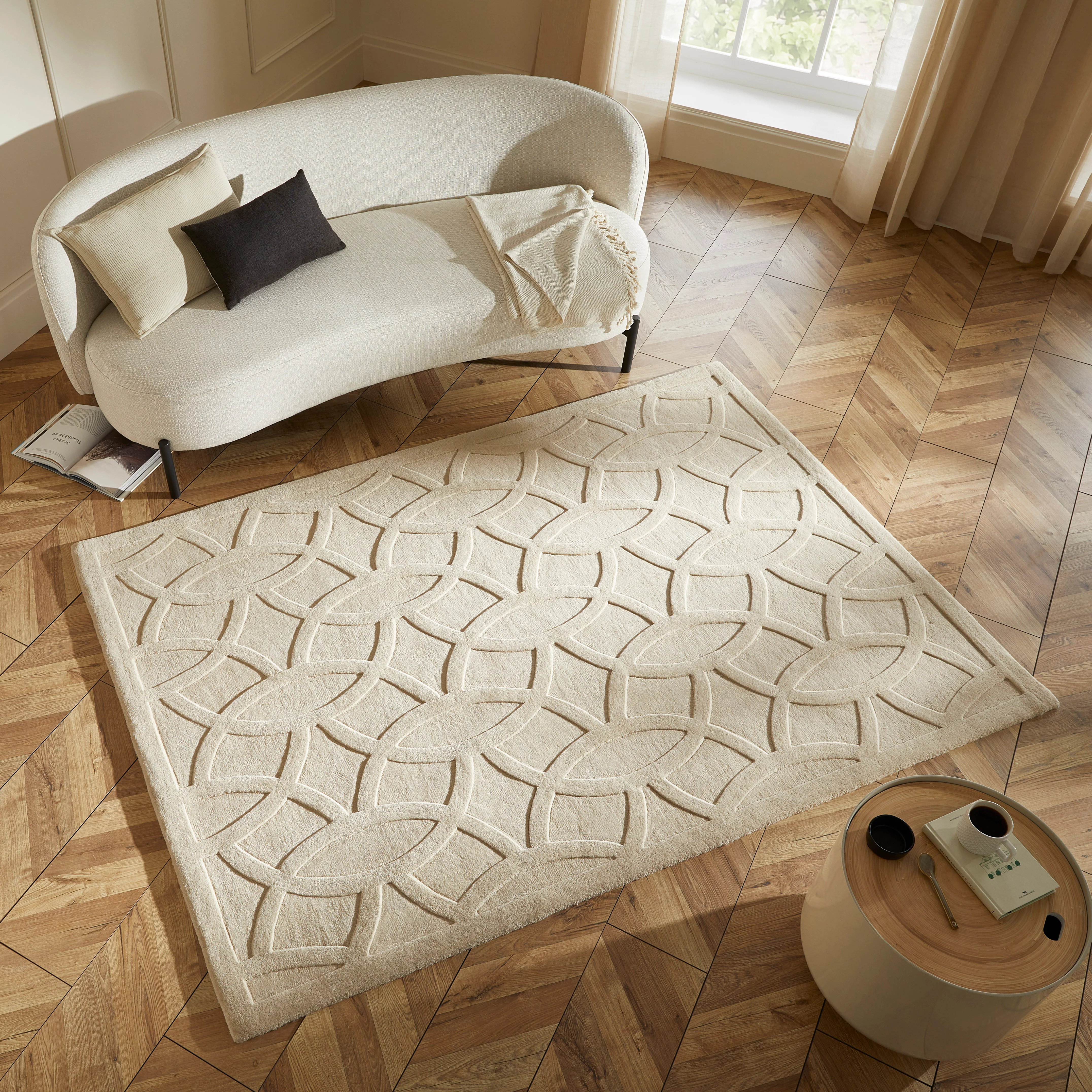 PRIORY by SARAH GARE INTERIORS PRI101 Beige Circles