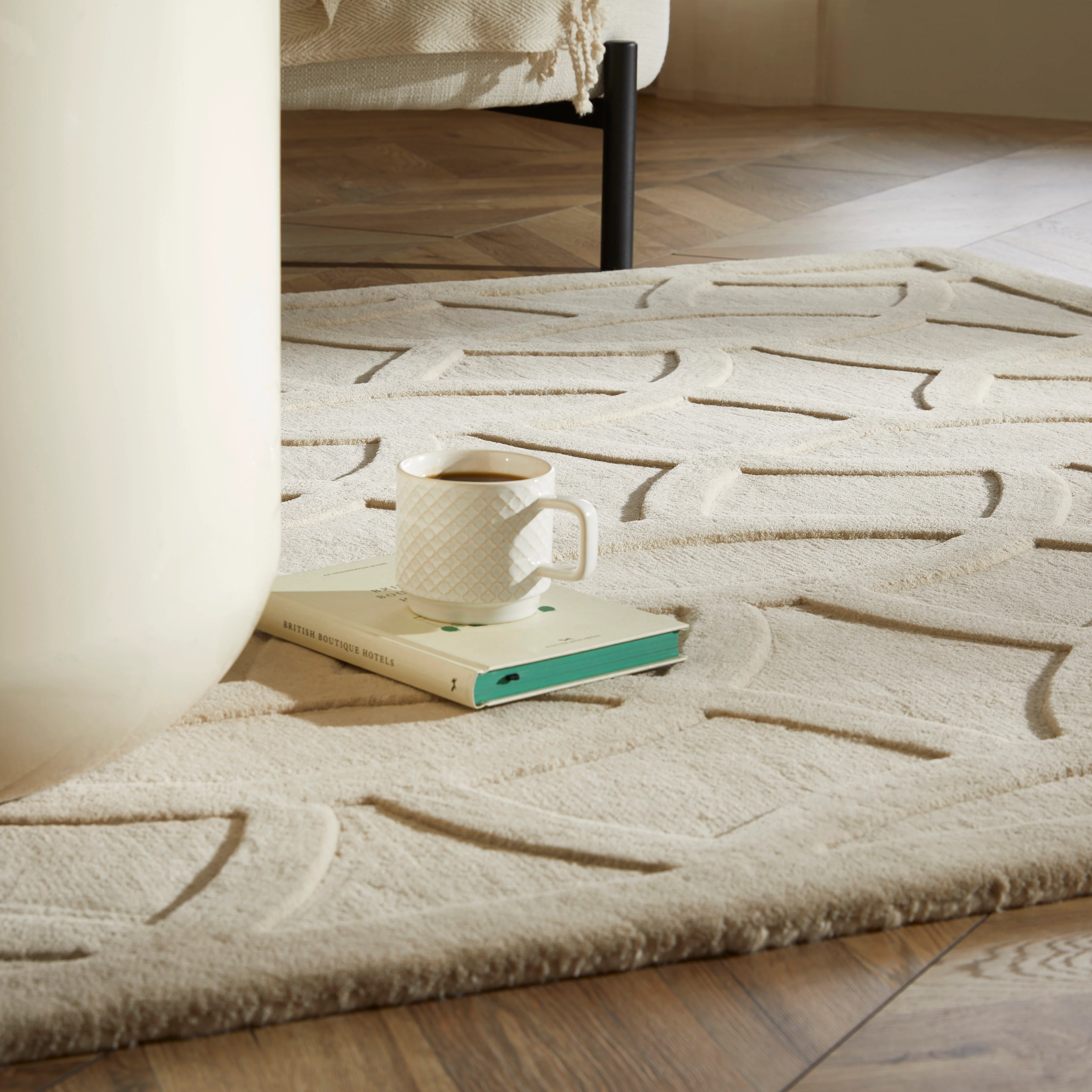 PRIORY by SARAH GARE INTERIORS PRI101 Beige Circles - Image 3