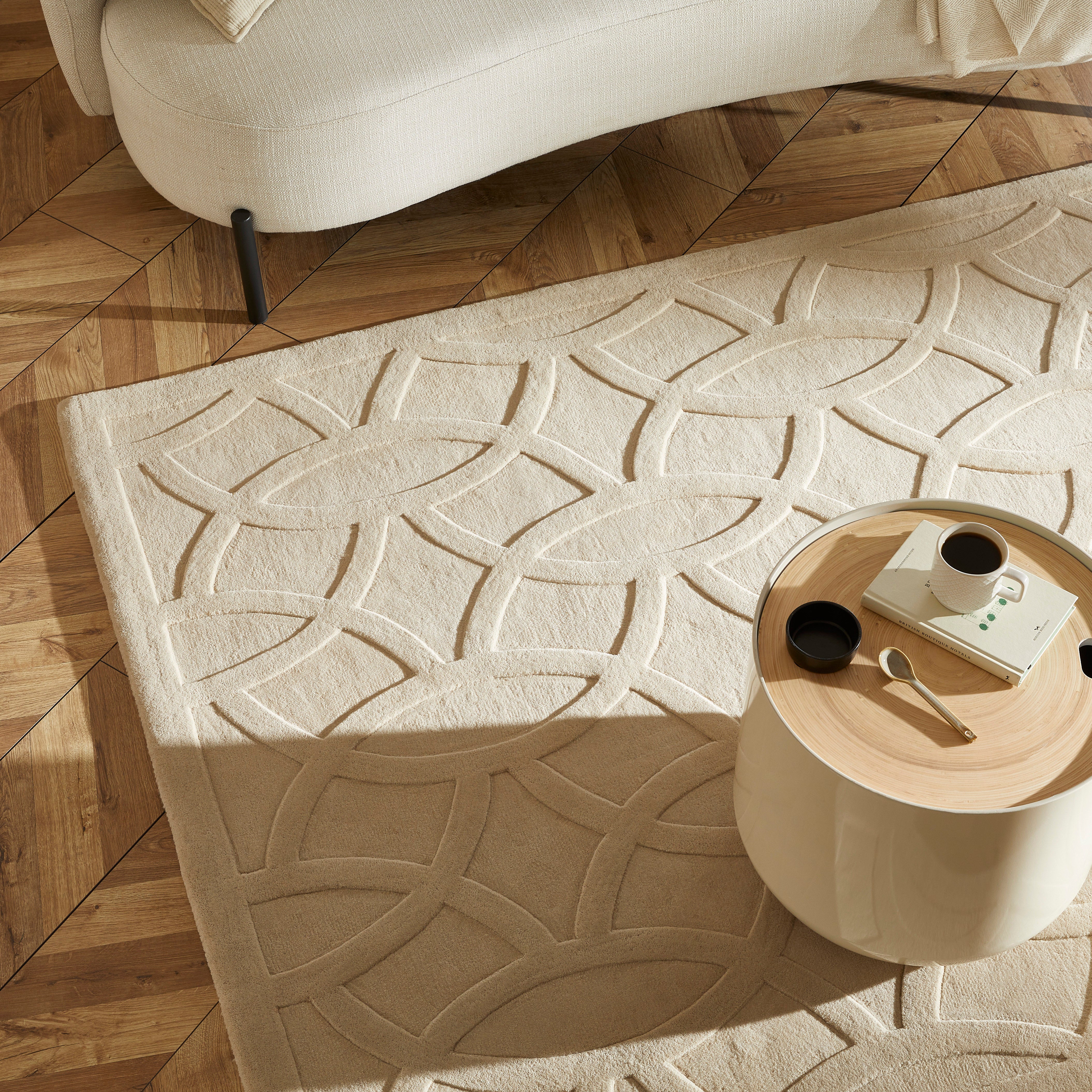 PRIORY by SARAH GARE INTERIORS PRI101 Beige Circles - Image 4