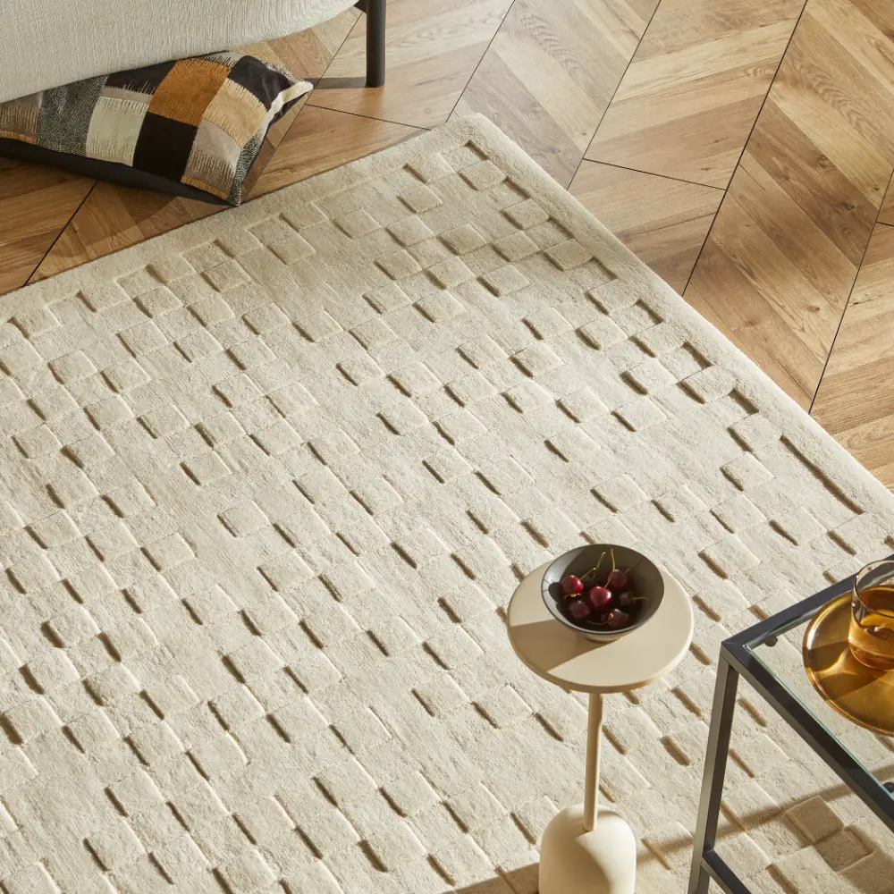 PRIORY by SARAH GARE INTERIORS PRI102 Ivory Squares - Image 3