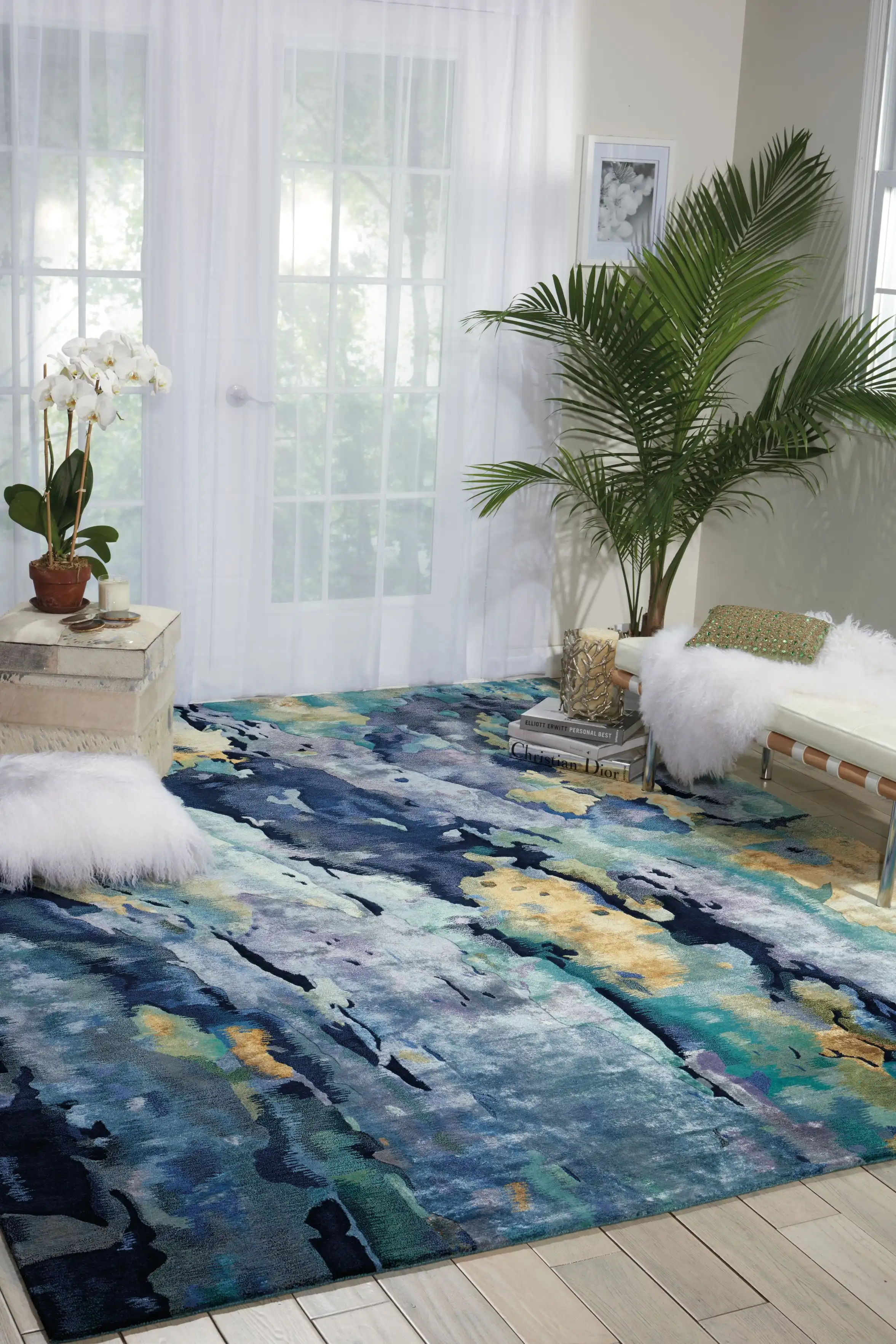 Prismatic PRS09 Silver Blue Rug - Image 5