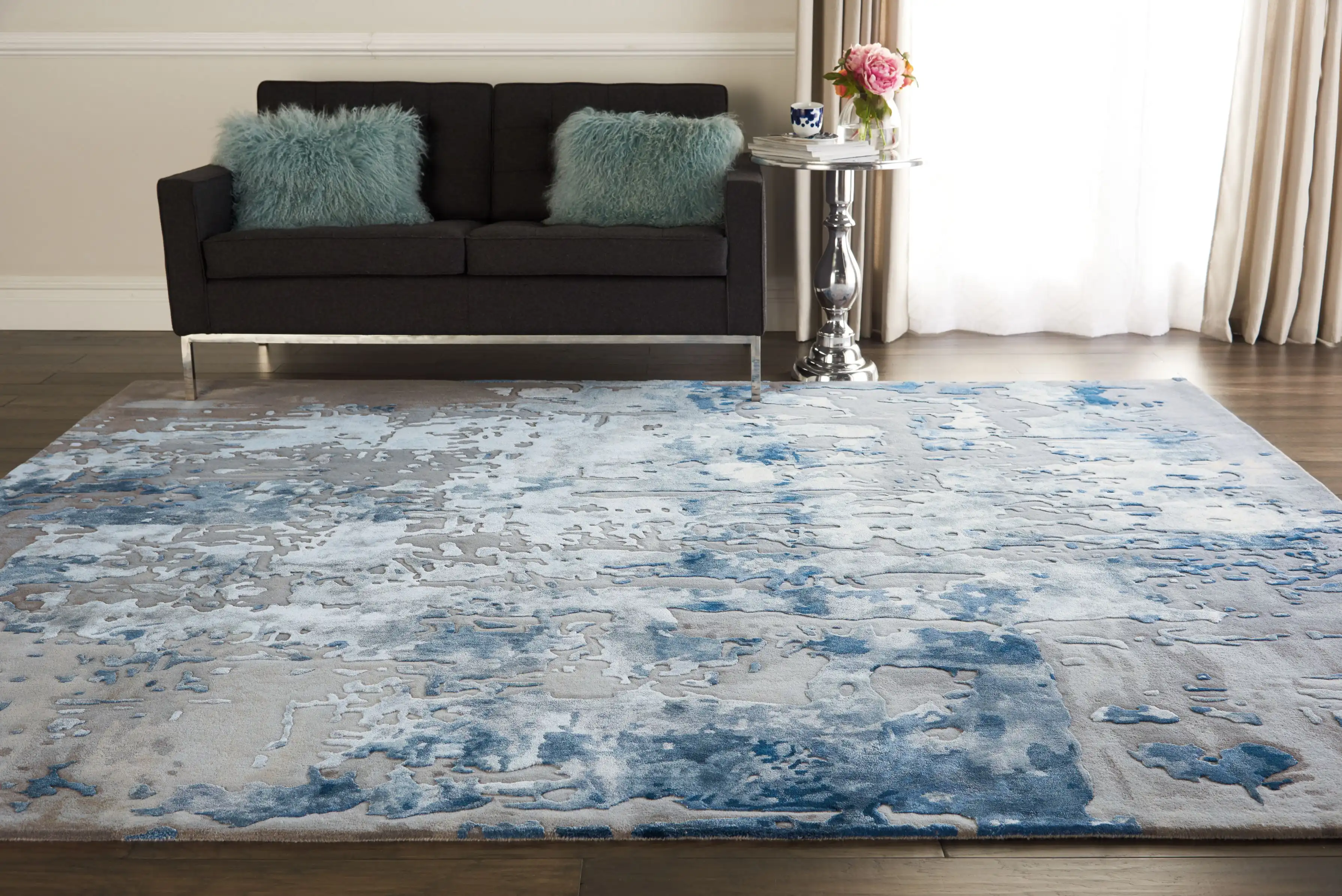 Prismatic PRS10 Blue Grey Rug