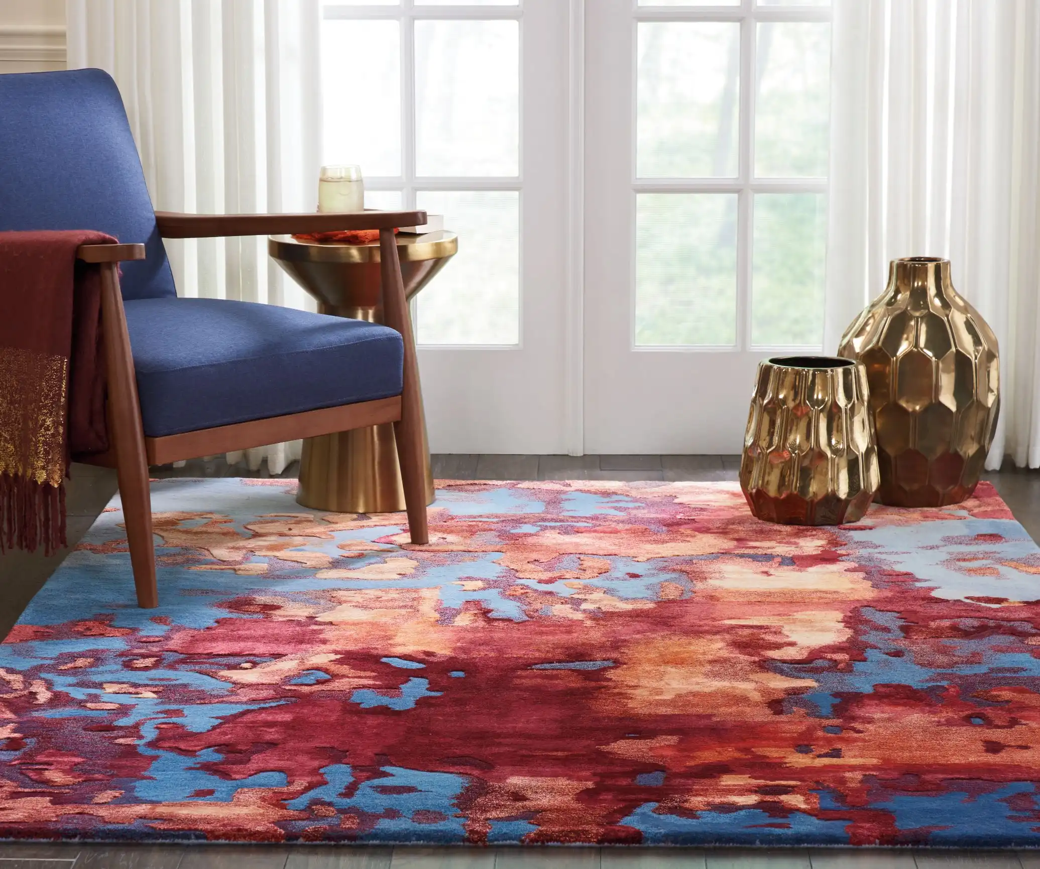 Prismatic PRS13 Blue Flame Rug
