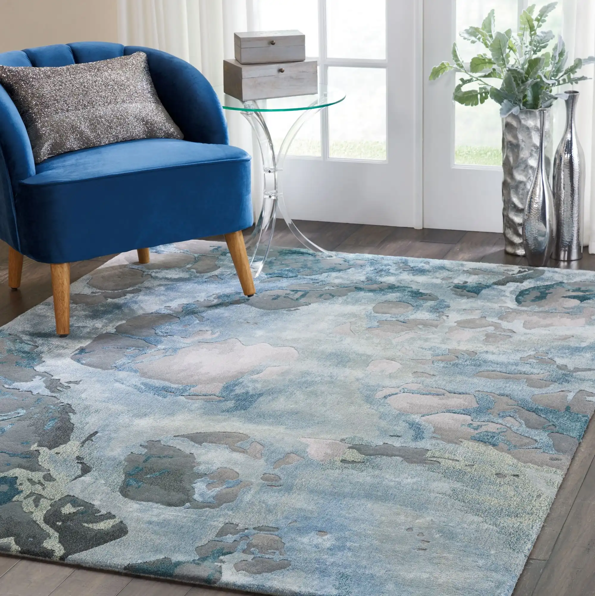 Prismatic PRS14 Grey Slate Rug - Image 5