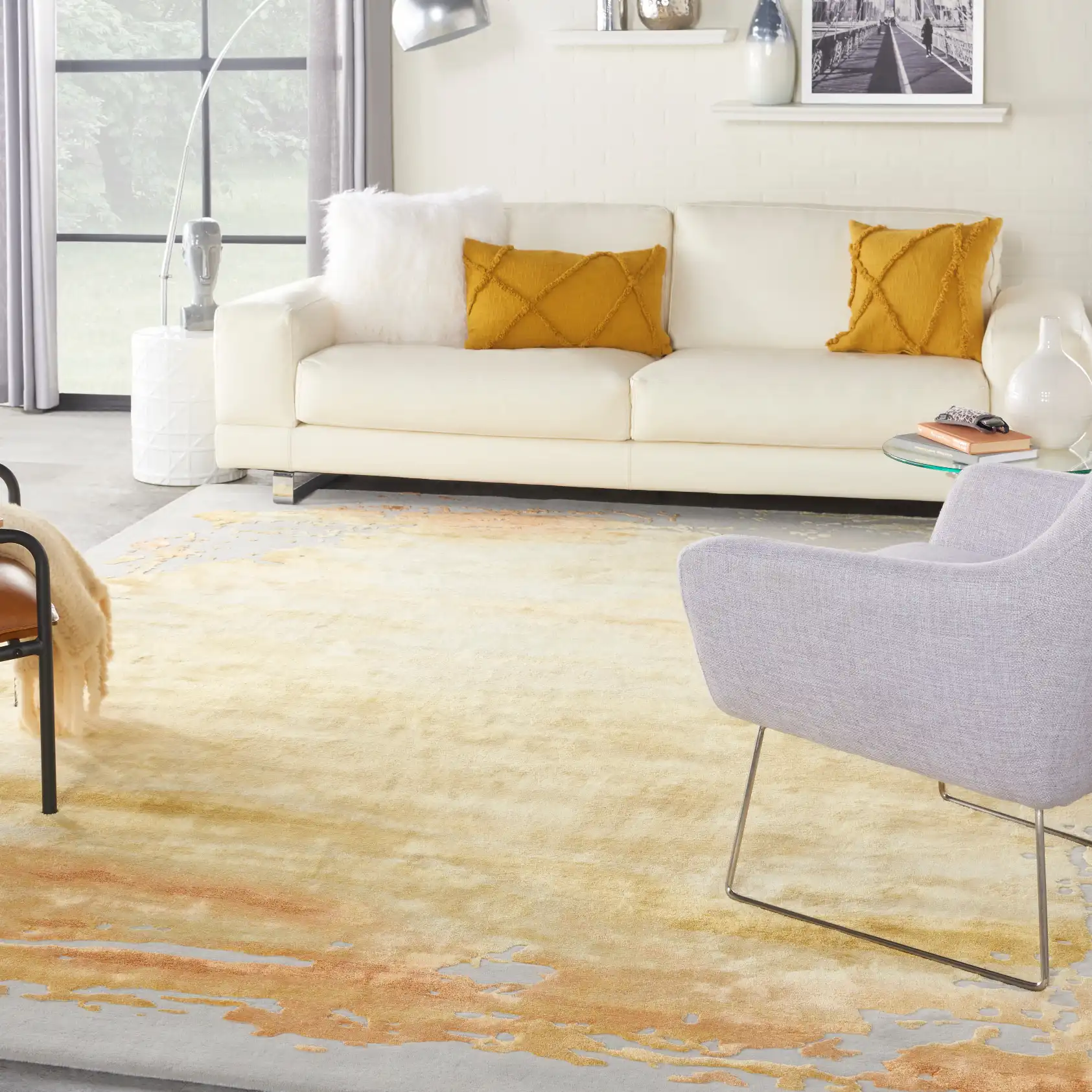 Prismatic PRS19 Grey Gold Rug - Image 5