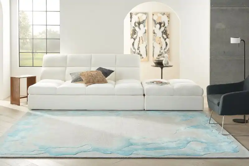 Prismatic PRS22 Sea Mist Blue Rug
