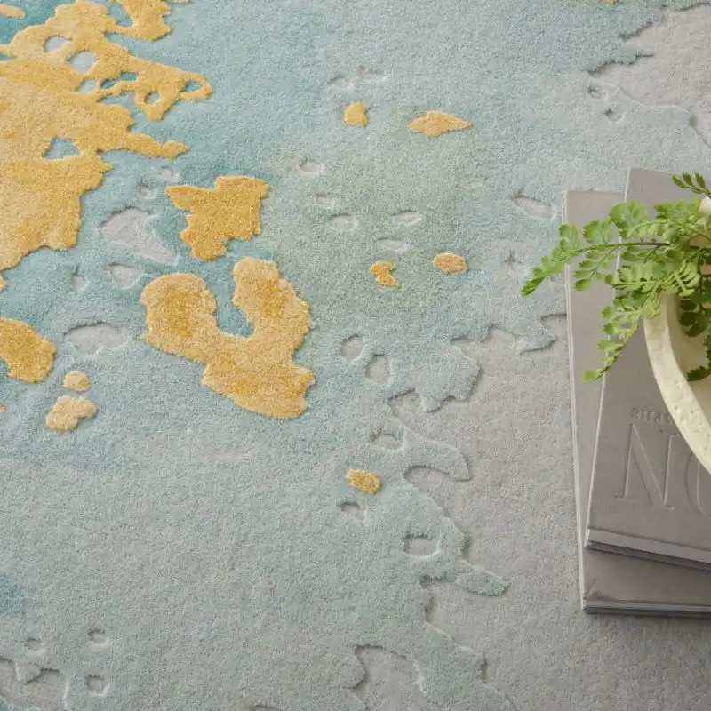 Prismatic PRS26 Seafoam Gold Rug - Image 3