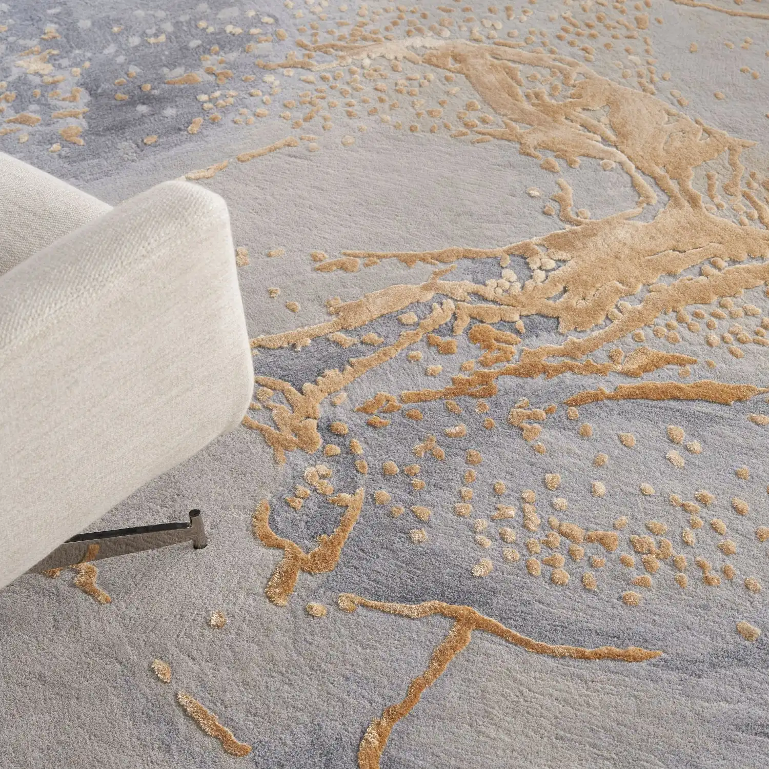 Prismatic PRS28 Grey Gold Rug - Image 4