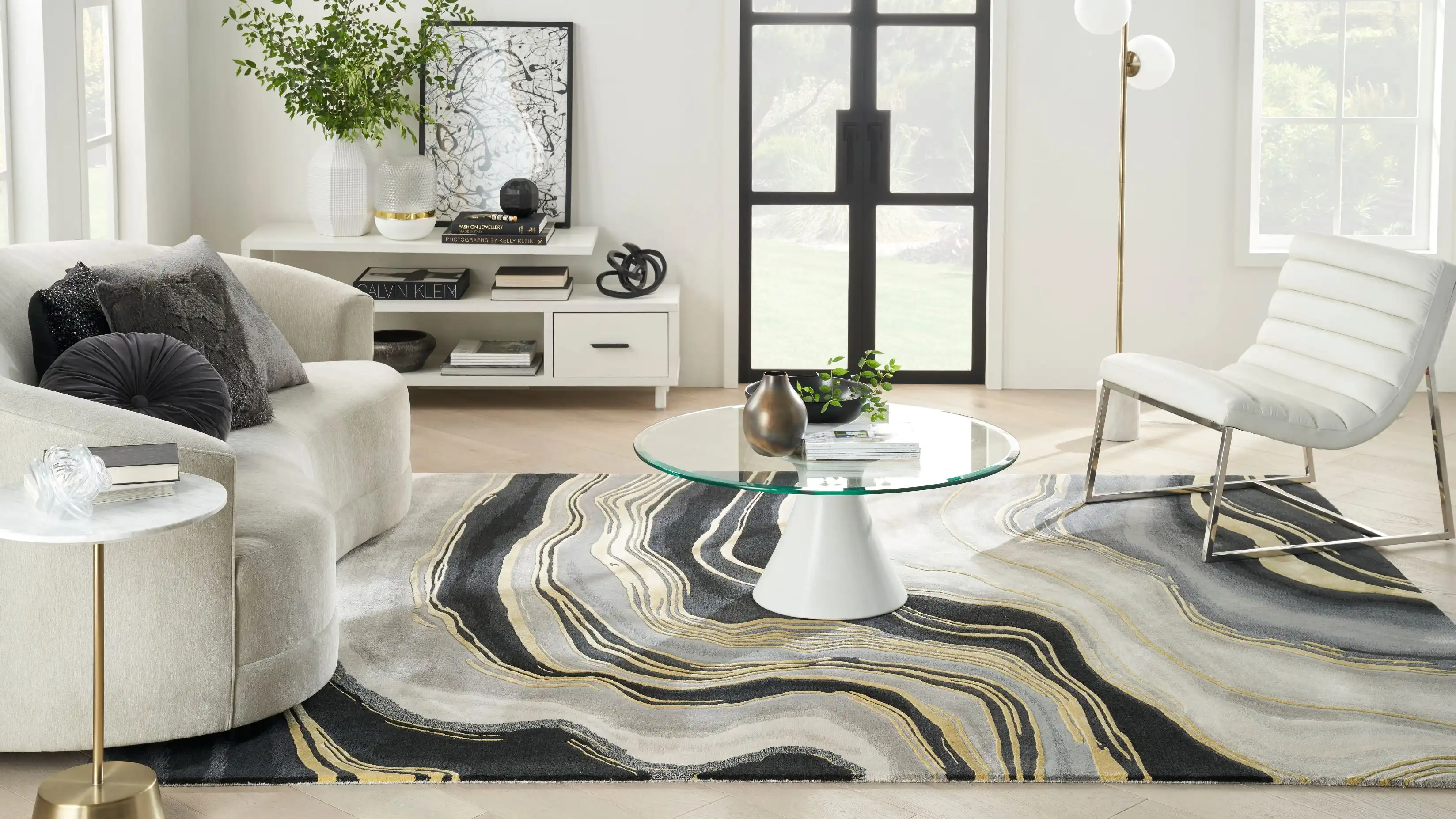 Prismatic PRS31 Charcoal Grey Rug - Image 4