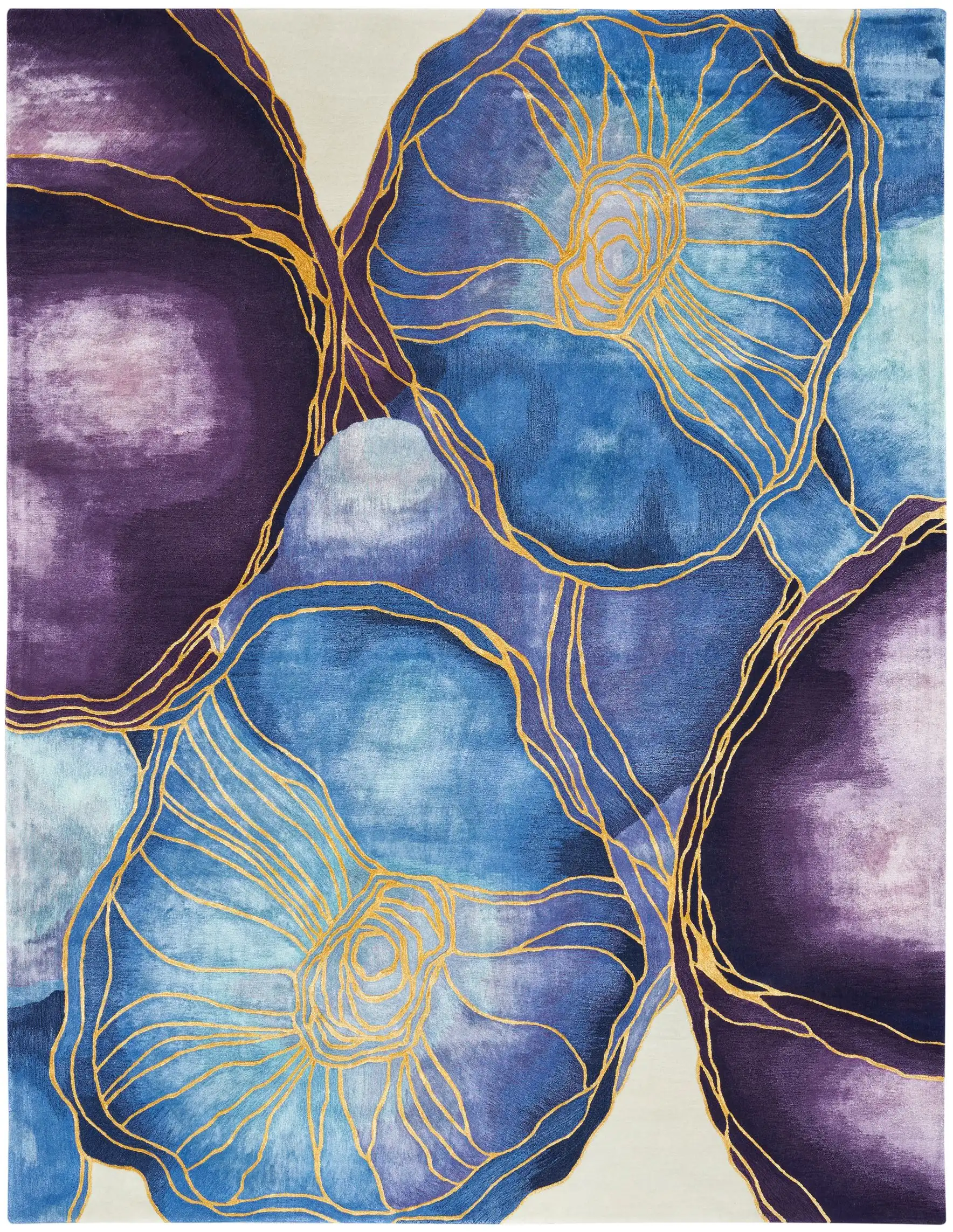 Prismatic PRS32 Blue Gold Rug - Image 2