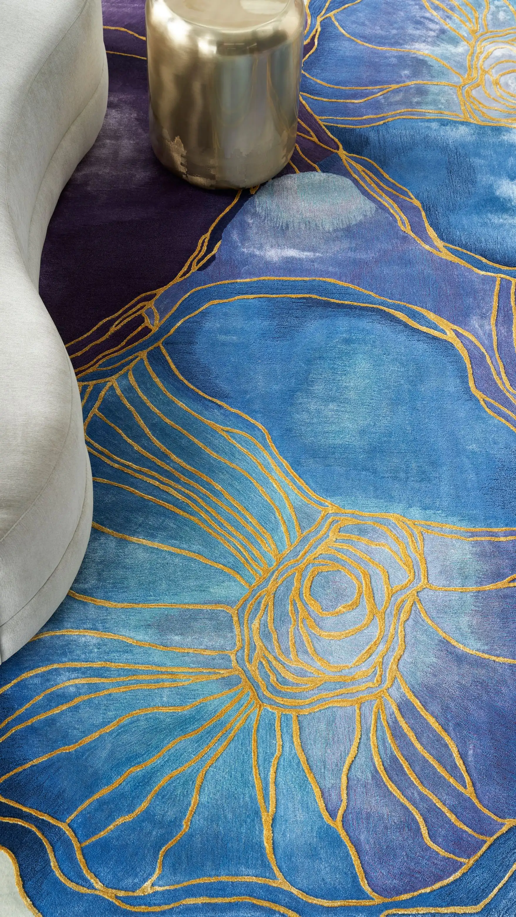 Prismatic PRS32 Blue Gold Rug - Image 5