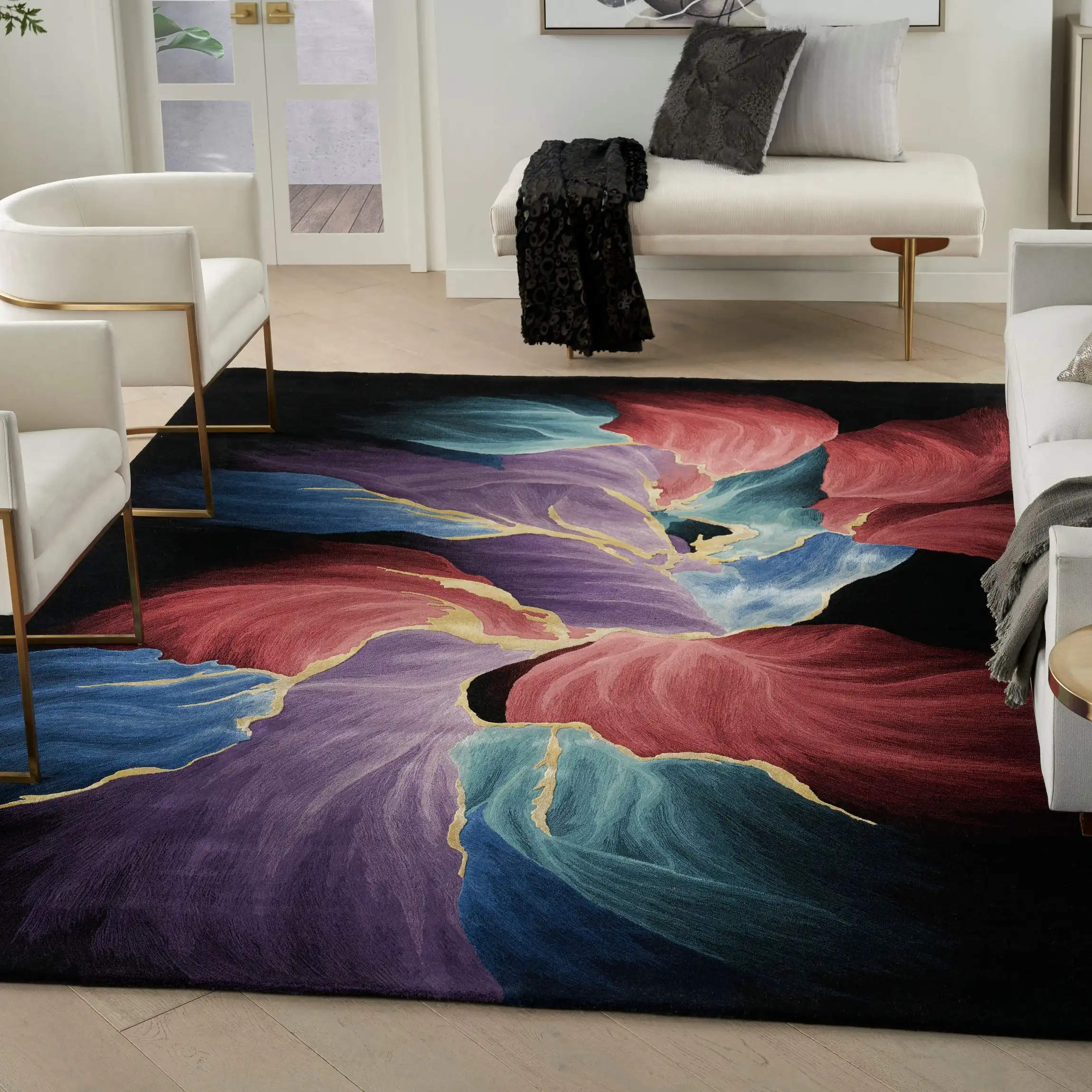 Prismatic PRS34 Black Rug