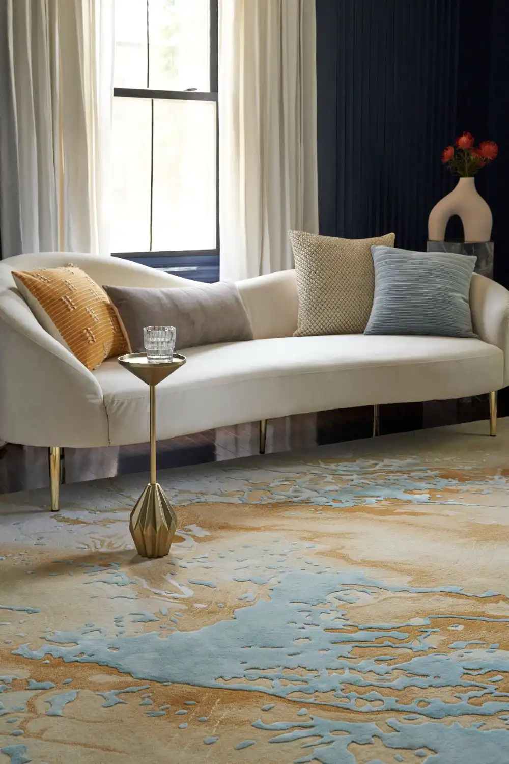 Prismatic PRS36 Sand Blue Rug - Image 2