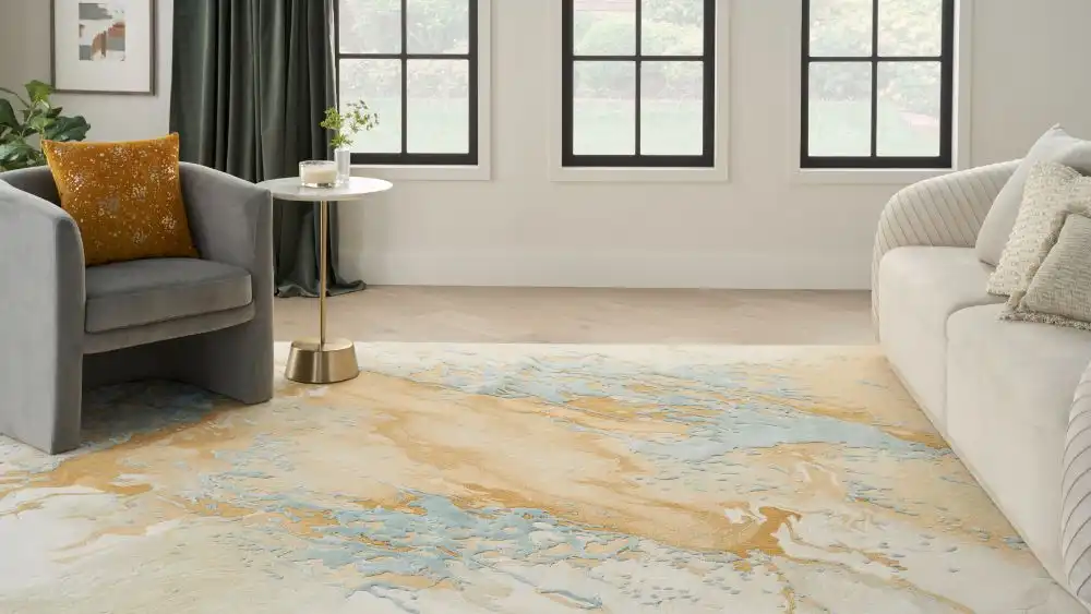 Prismatic PRS36 Sand Blue Rug - Image 3