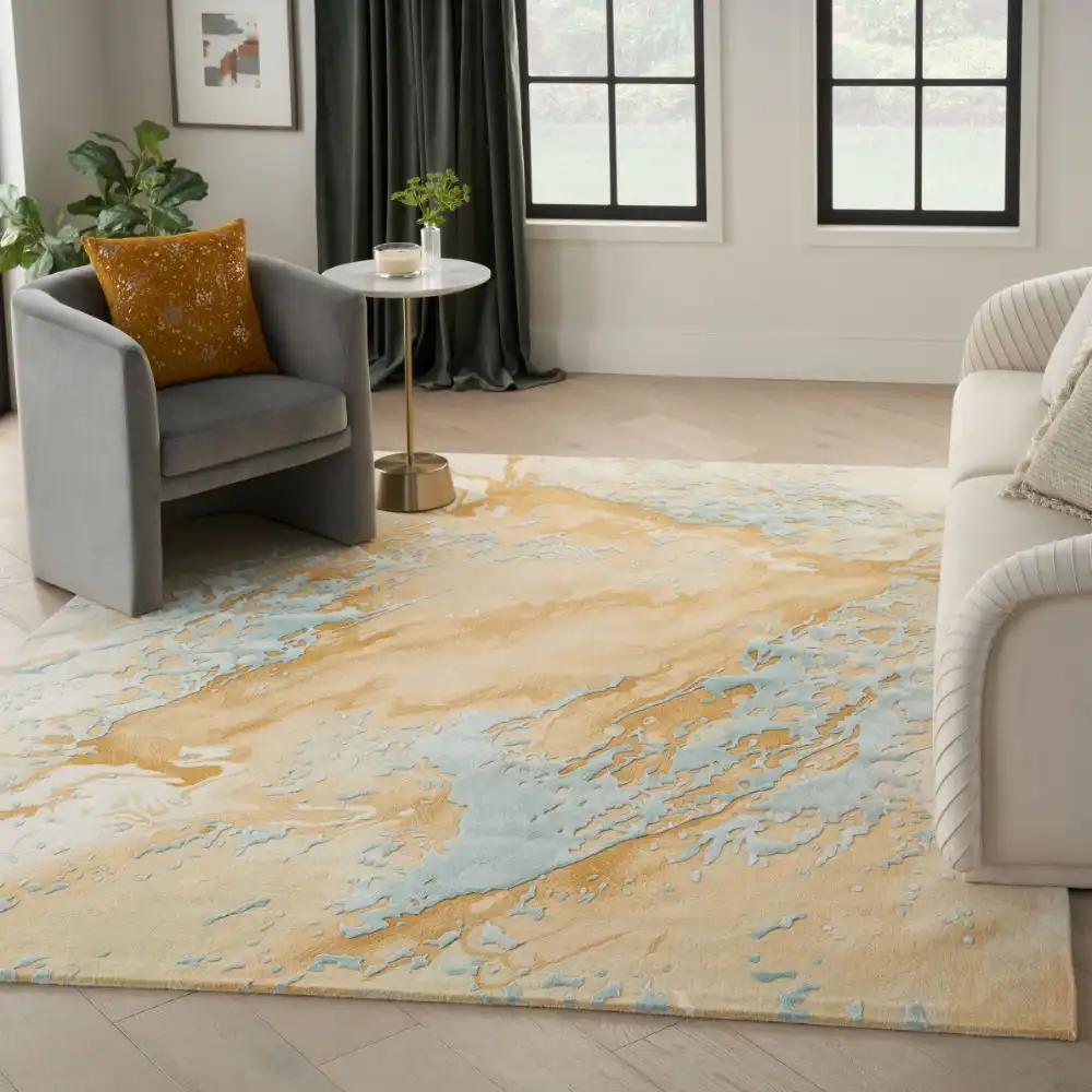 Prismatic PRS36 Sand Blue Rug - Image 8