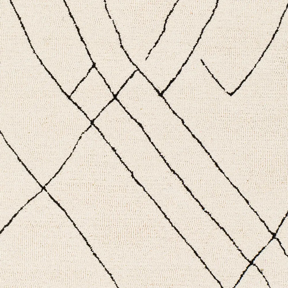 Priya Hand-Tufted Global Wool Cream Rug - Image 2