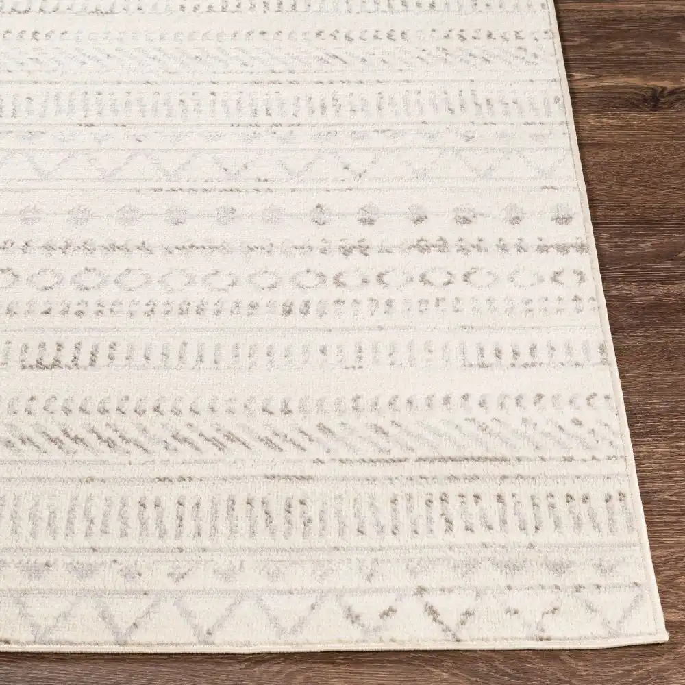 Marwa Scandi Geometric Light Grey Rug - Image 2