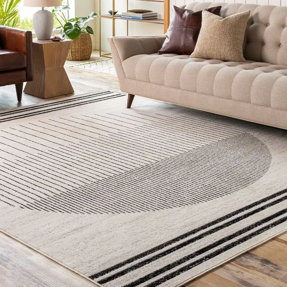 Enso Scandi Geometric White/Black Rug - Image 2
