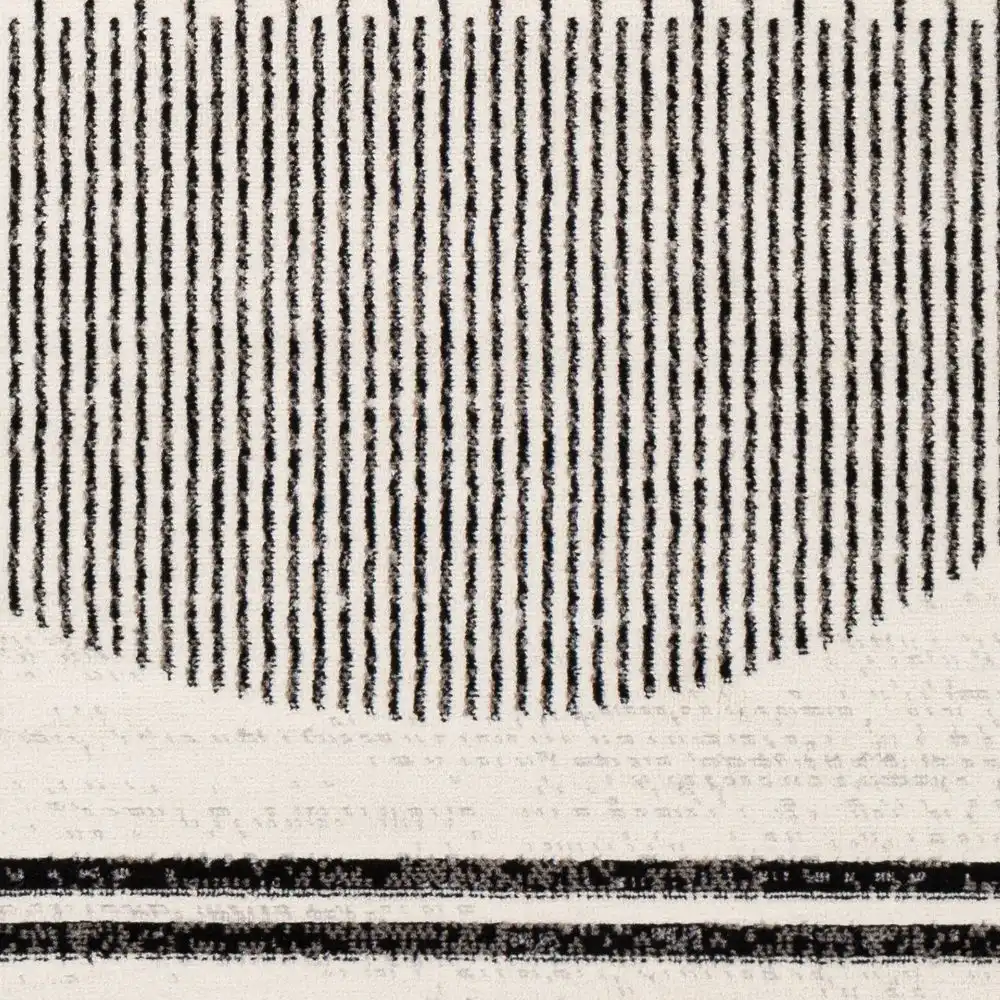 Enso Scandi Geometric White/Black Rug - Image 3