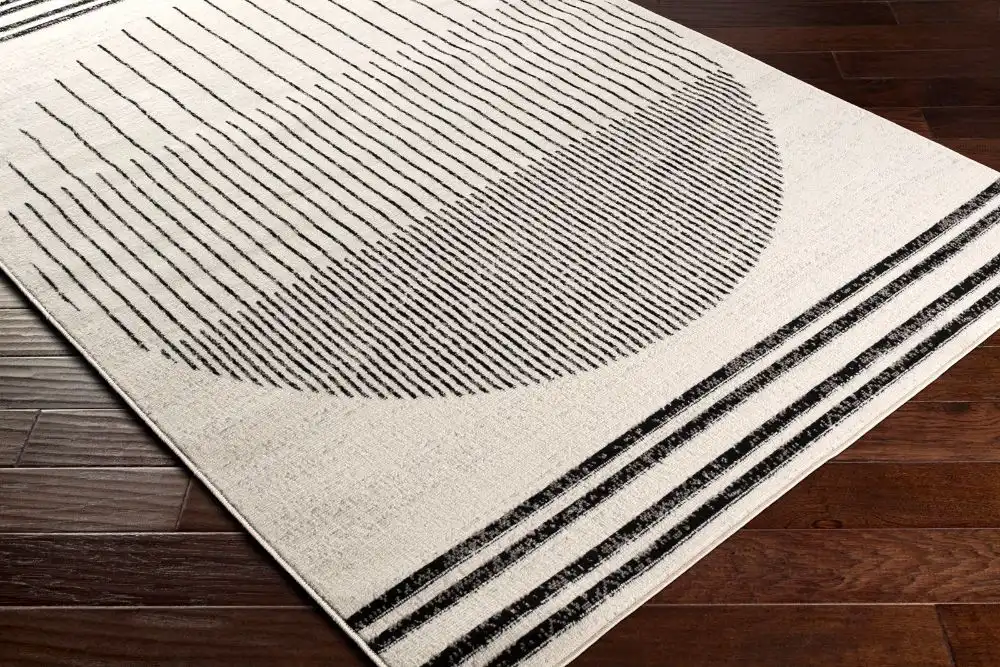 Enso Scandi Geometric White/Black Rug - Image 6
