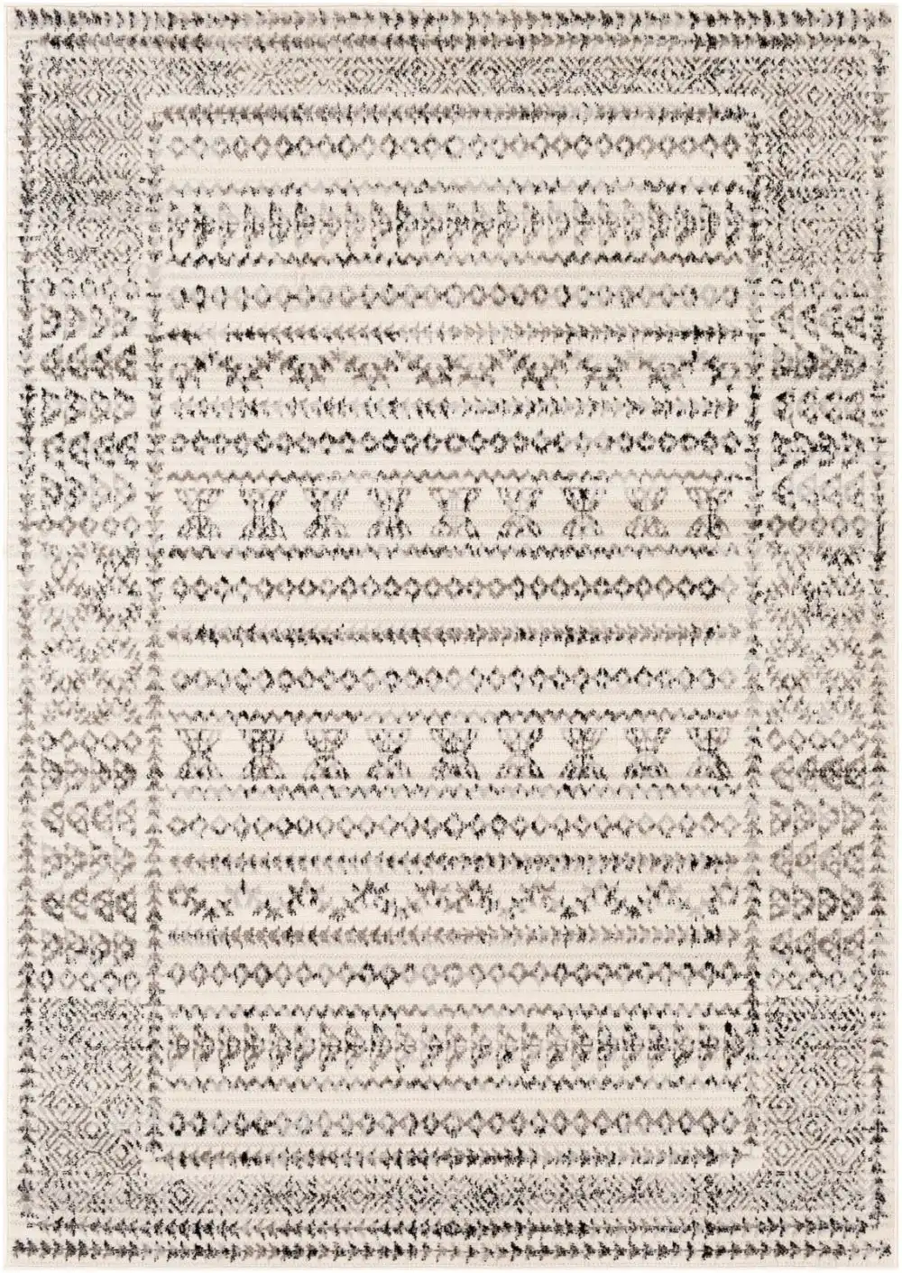 Olimpia Scandi Geometric Light Grey Rug - Image 6