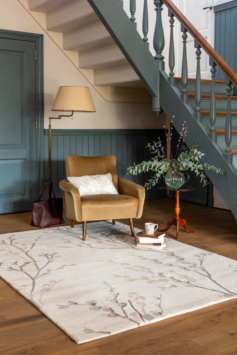 Pussy Willow Laura Ashley Dove Grey 079804 Rug - Image 2