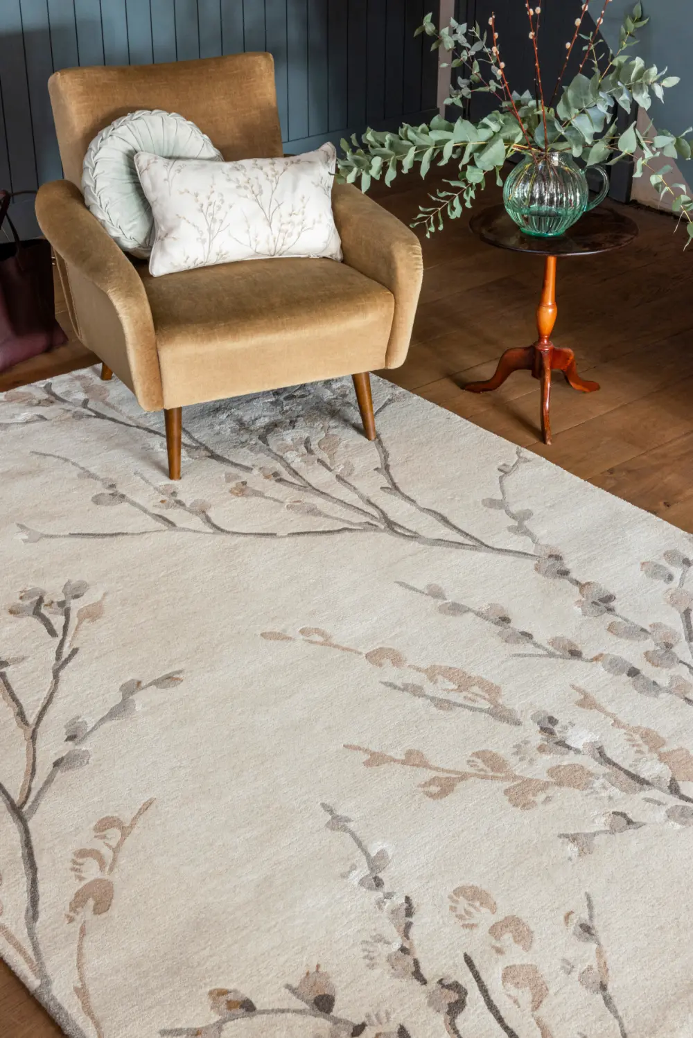 Pussy Willow Laura Ashley Dove Grey 079804 Rug - Image 3