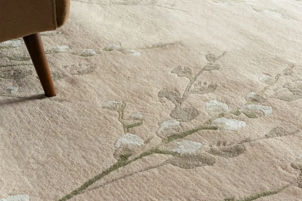 Pussy Willow Laura Ashley Hedgerow Green 079807 Rug - Image 3