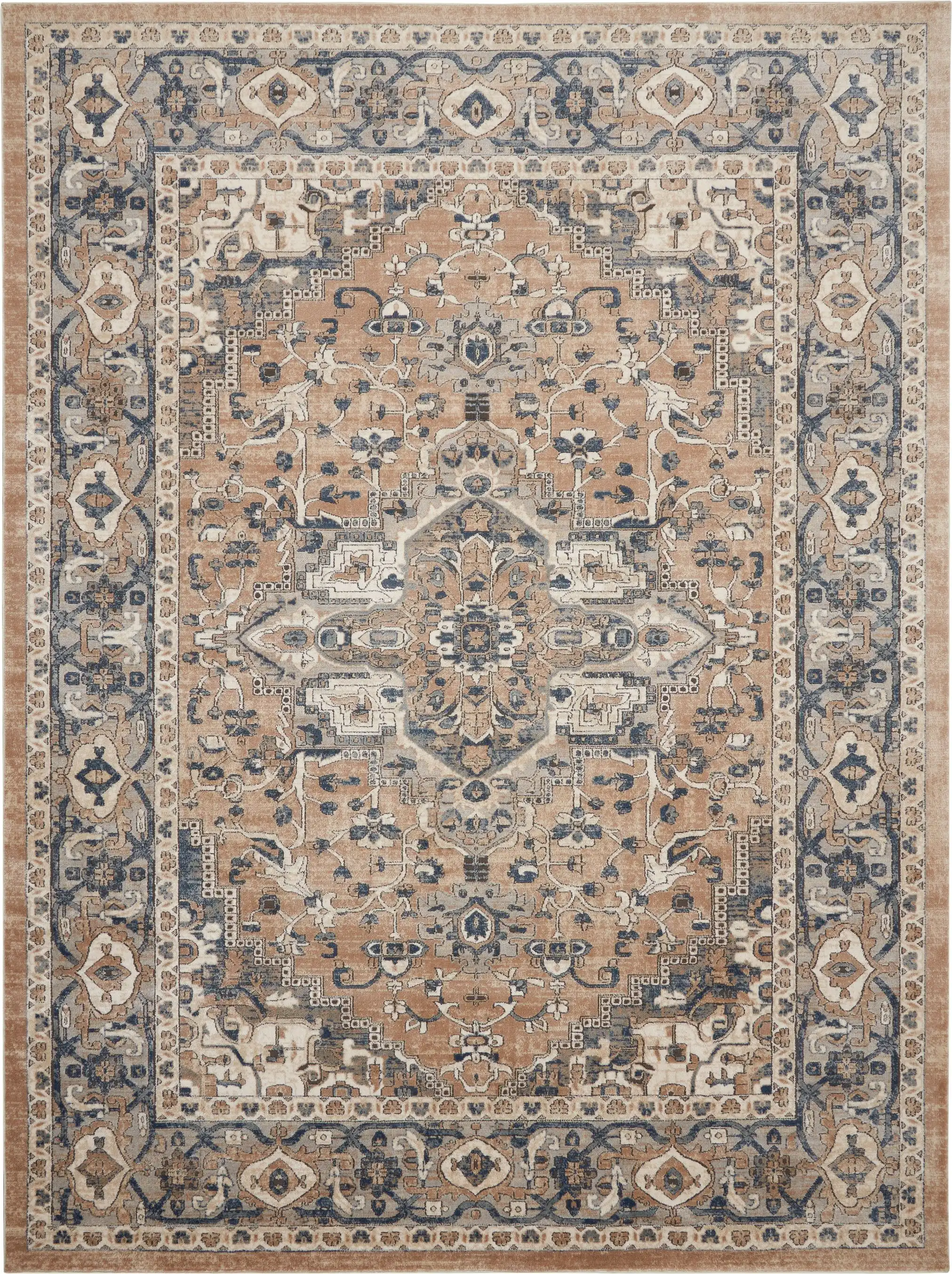 Quarry QUA05 Beige Grey Rug - Image 9