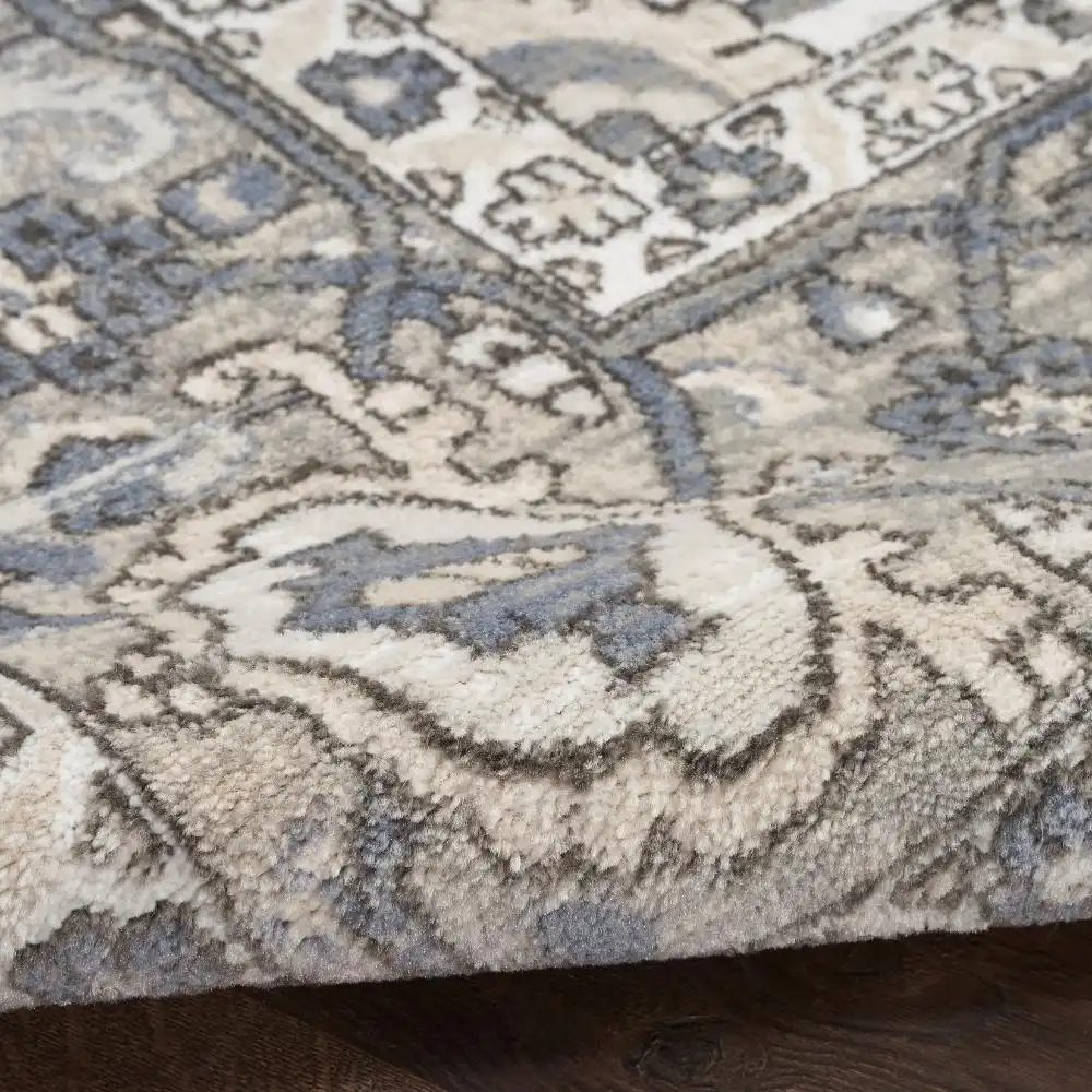 Quarry QUA05 Ivory Blue Rug - Image 3