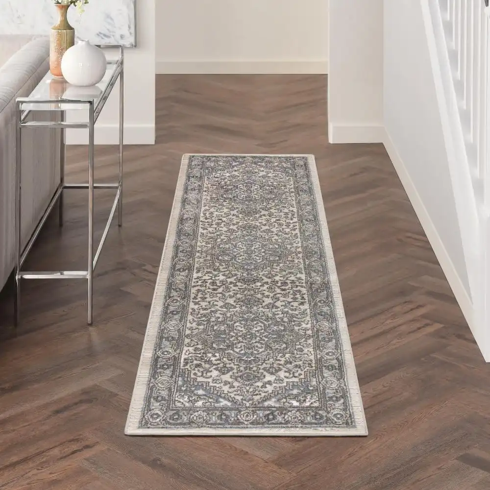 Quarry QUA05 Ivory Blue Rug - Image 8