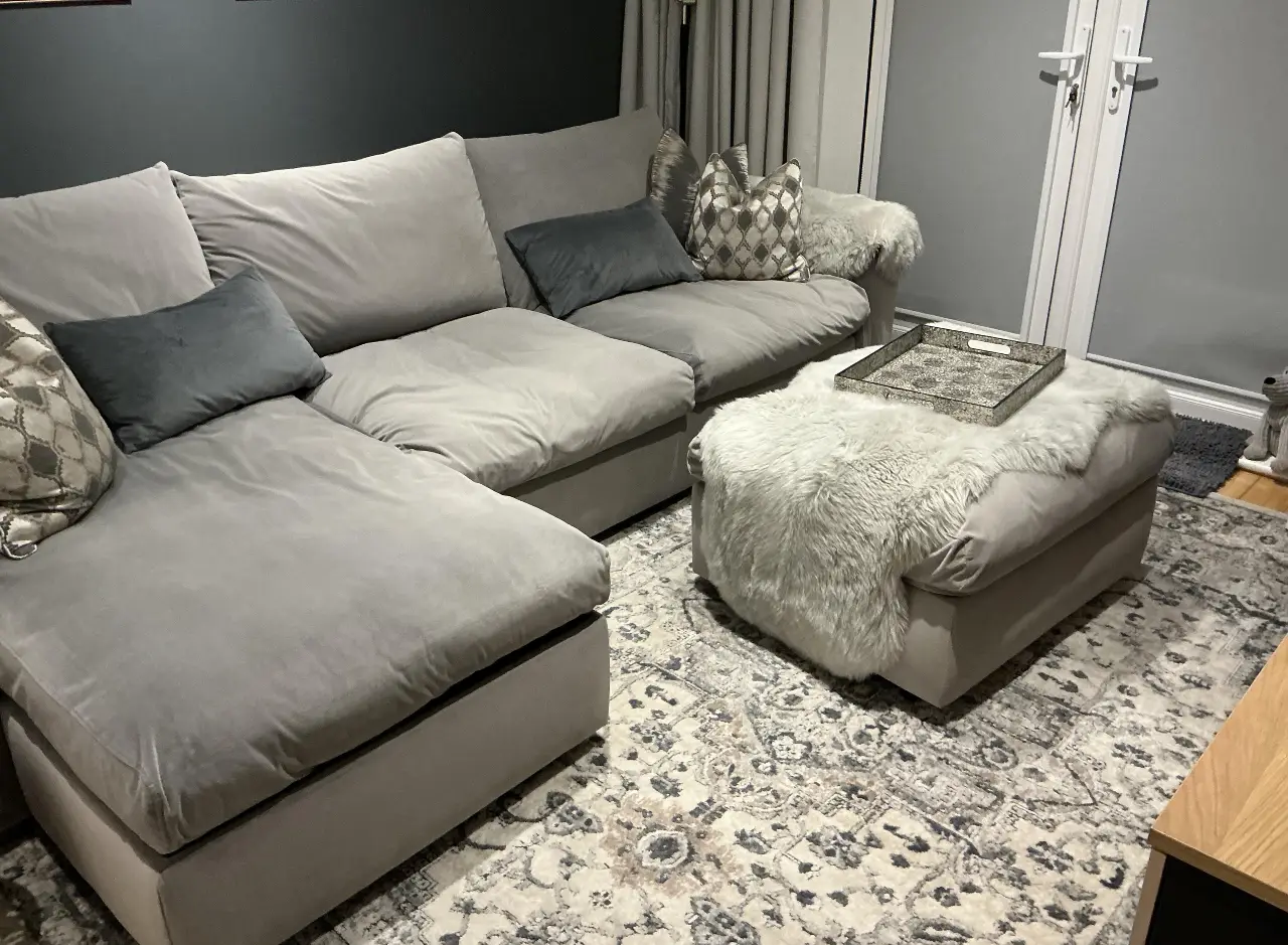 Quarry QUA05 Ivory Grey Rug - Image 4