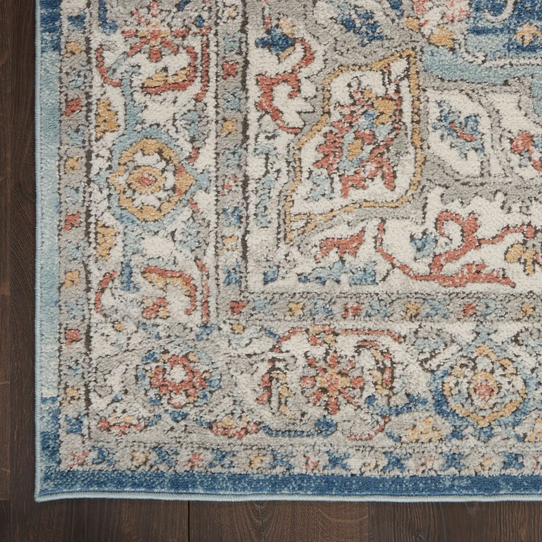 Quarry QUA11 Ivory Blue Rug - Image 3