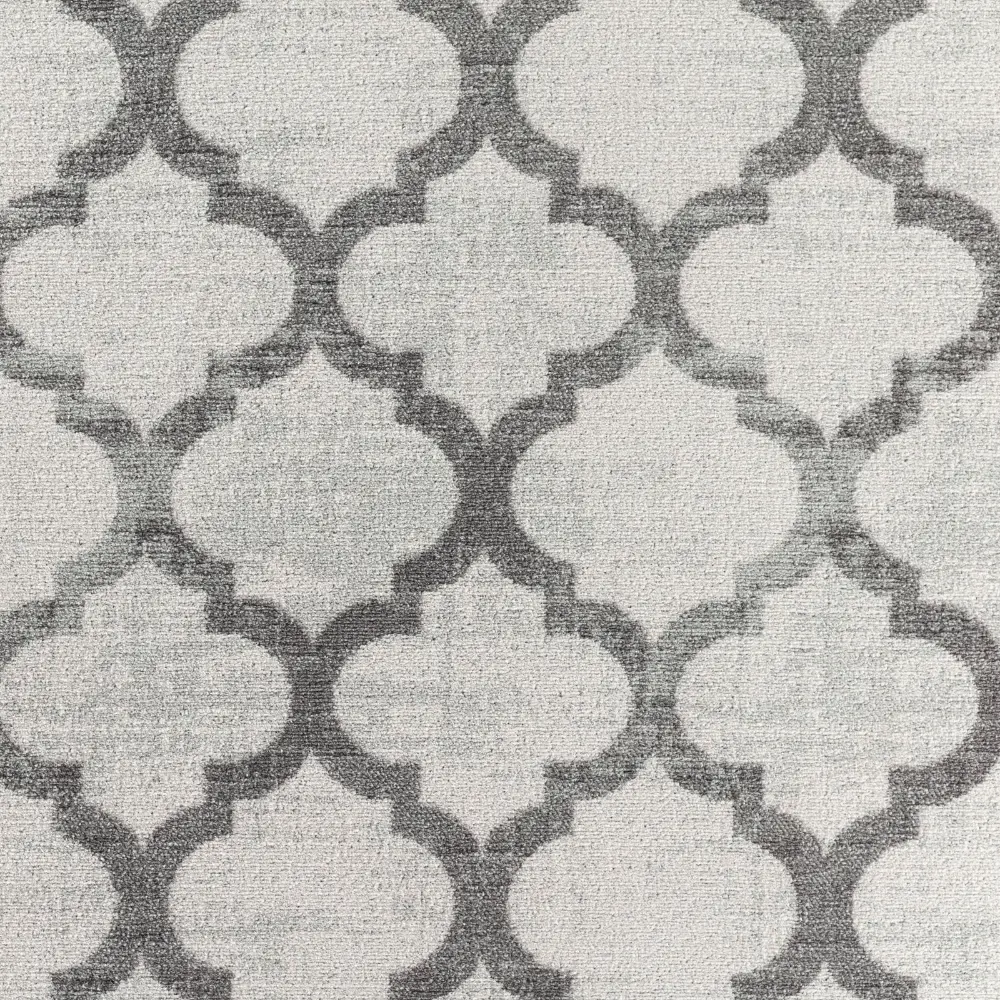 Quinn Vintage Oriental Boho Grey White Rug - Image 2
