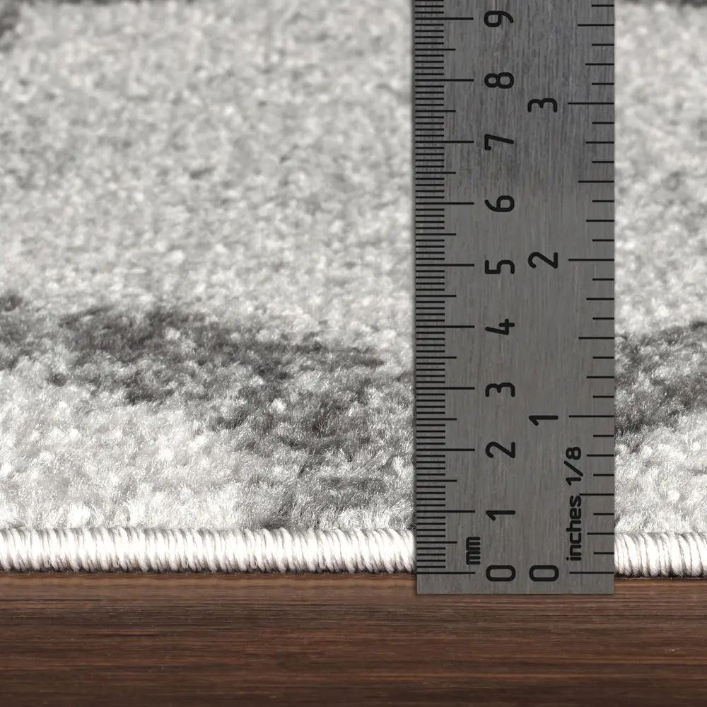 Quinn Vintage Oriental Boho Grey White Rug - Image 7