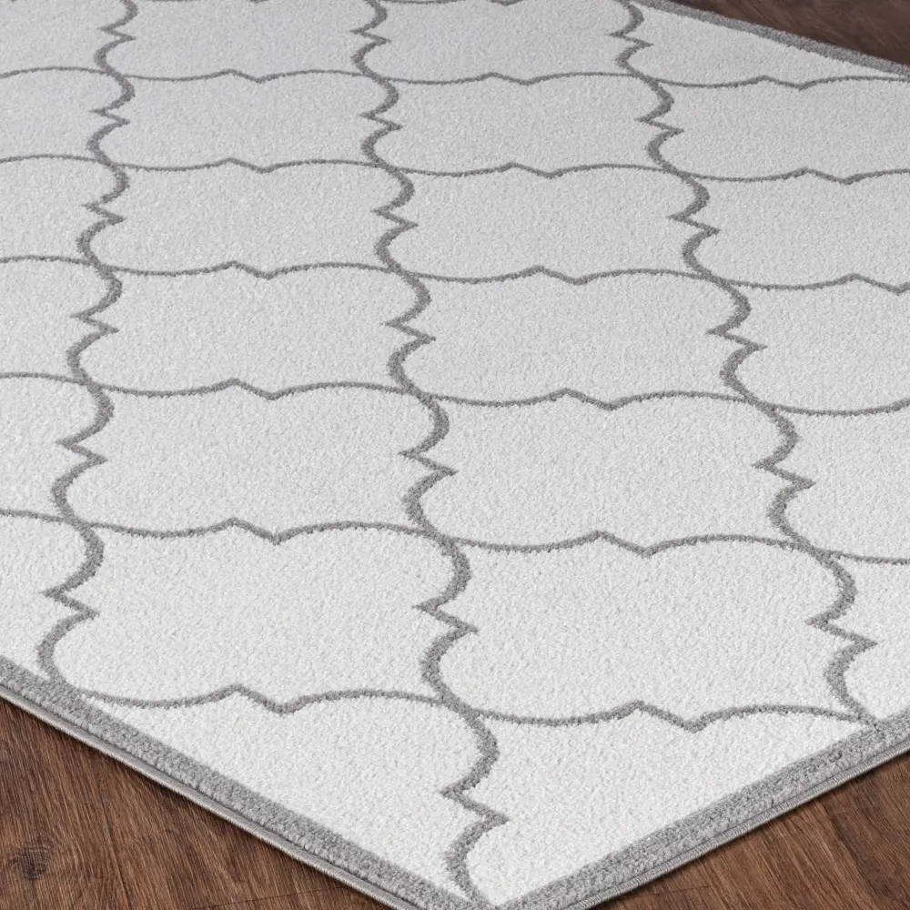 Quinn Vintage Oriental Boho White Rug - Image 2