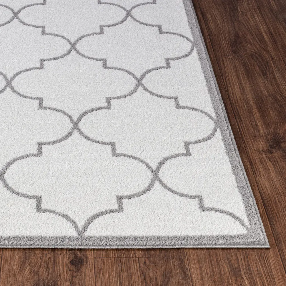 Quinn Vintage Oriental Boho White Rug - Image 4