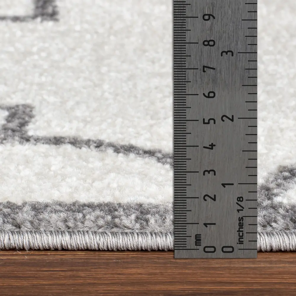Quinn Vintage Oriental Boho White Rug - Image 5