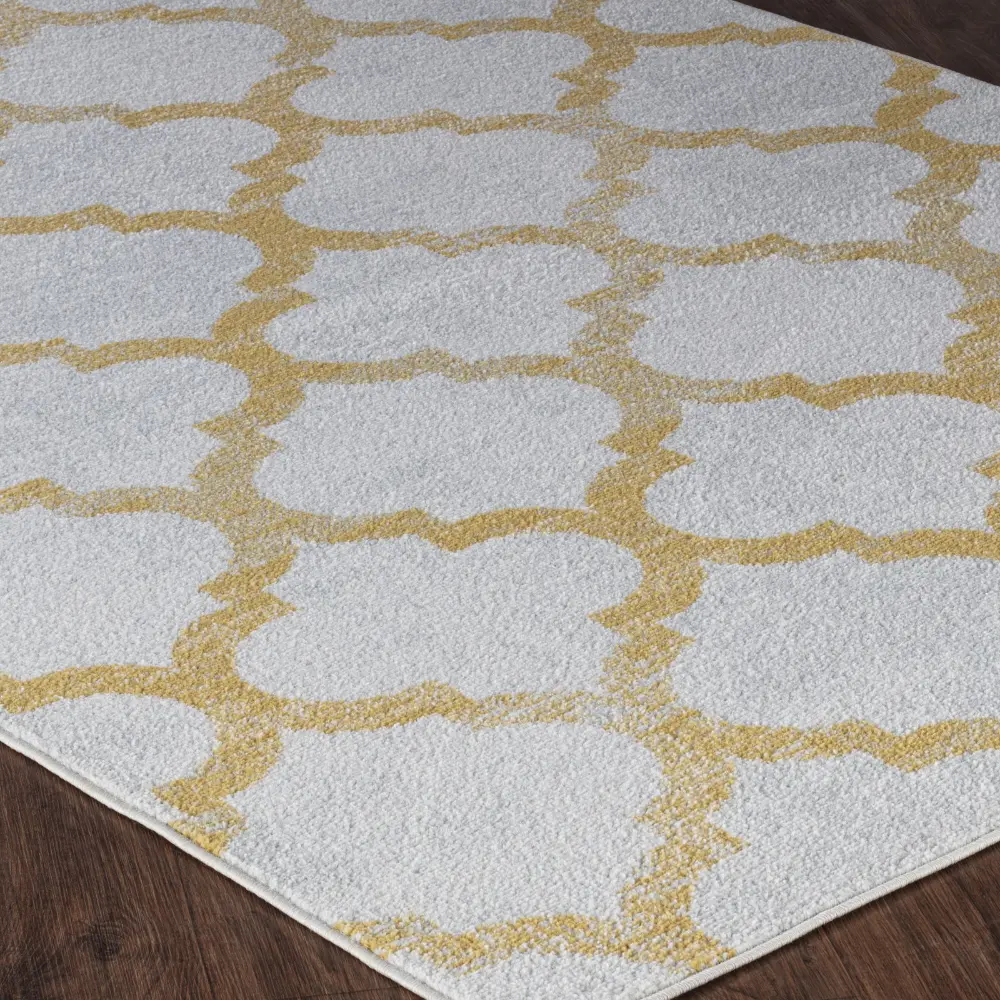 Quinn Vintage Oriental Boho Yellow Rug - Image 5