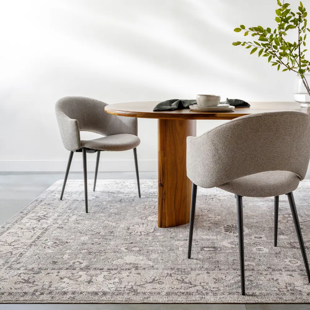 Davina Becki Owens X Livabliss Vintage Oriental Boho Beige/Dark Brown Rug - Image 3