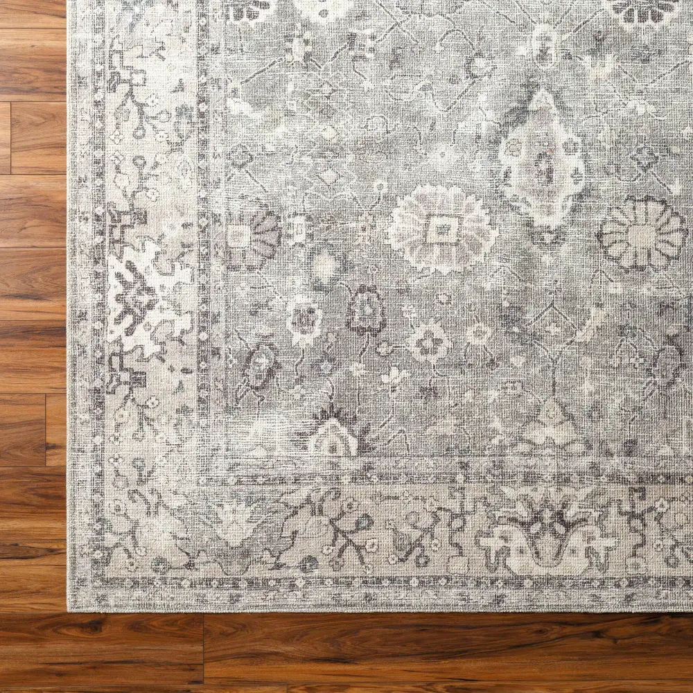 Davina Becki Owens X Livabliss Vintage Oriental Boho Beige/Dark Brown Rug - Image 4