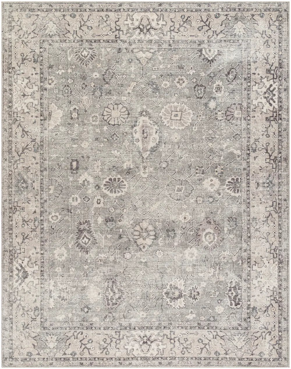 Davina Becki Owens X Livabliss Vintage Oriental Boho Beige/Dark Brown Rug - Image 5
